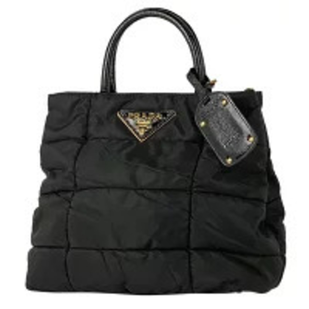 Prada Plate 2way Shoulder Bag Nero Black